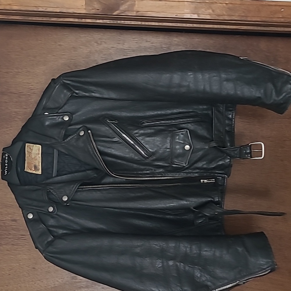 Vintage leather bikers jacket